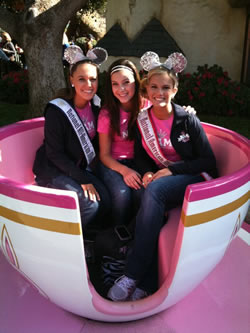  NAM girls have fun at Disney Land at the 2010 National American Miss Pageant.